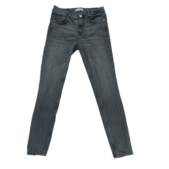 Zara Gray Skinny Stretch Jeans Size 8 Women’s - Picture 1 of 4